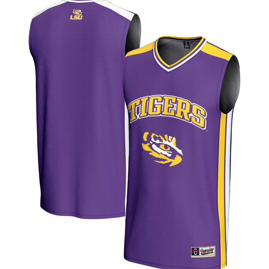 LSU Tigers GameDay Greats Spirit Basketball Jersey - Purple | Stitched College Jersey TJS75660