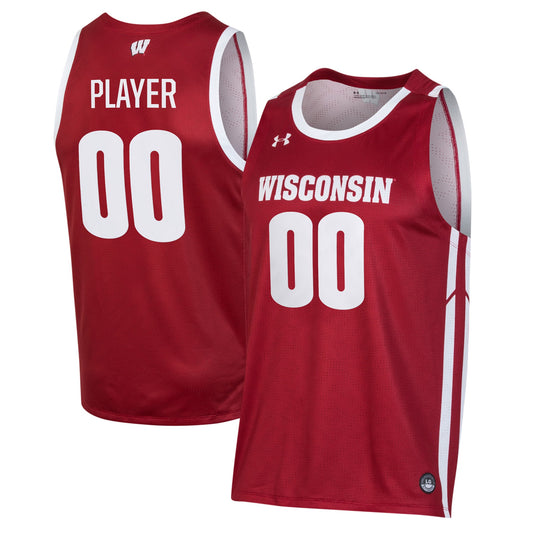 Wisconsin Badgers Pick-A-Player Men's Basketball Jersey - Red | Stitched College Jersey TJS75793