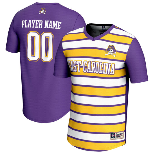ECU Pirates GameDay Greats Unisex Pick-A-Player Collegiate Women's Soccer Lightweight Fashion Jersey - Purple | Stitched College Jersey TJS75734