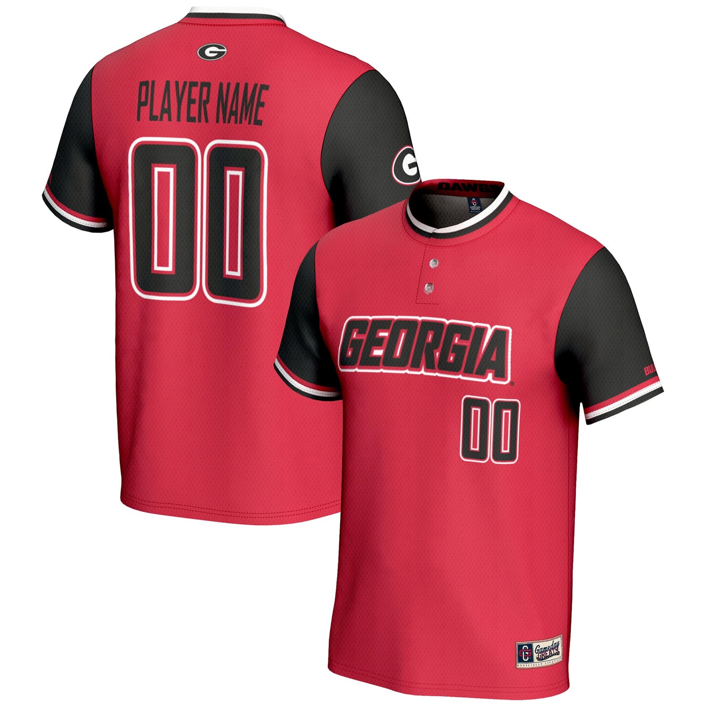 Georgia Bulldogs GameDay Greats Unisex Pick-A-Player Lightweight Softball Jersey - Red | Stitched College Jersey TJS75857