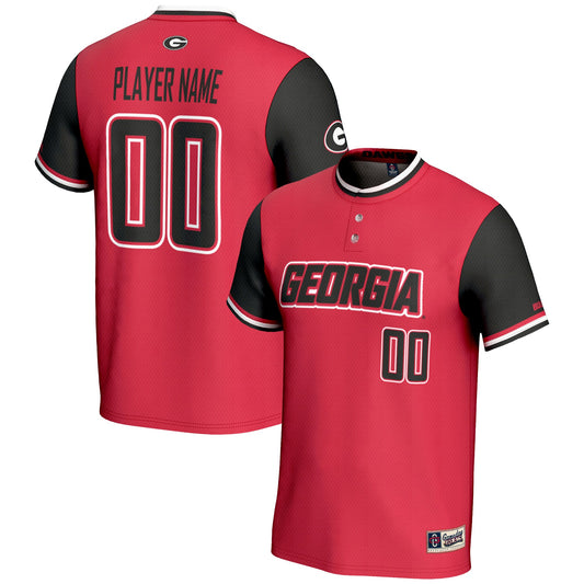 Georgia Bulldogs GameDay Greats Unisex Pick-A-Player Lightweight Softball Jersey - Red | Stitched College Jersey TJS75857