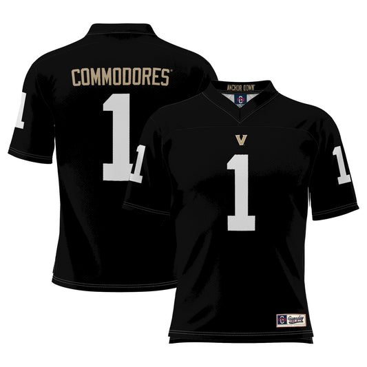 #1 Vanderbilt Commodores GameDay Greats Football Jersey - Black | Stitched College Jersey TJS75902