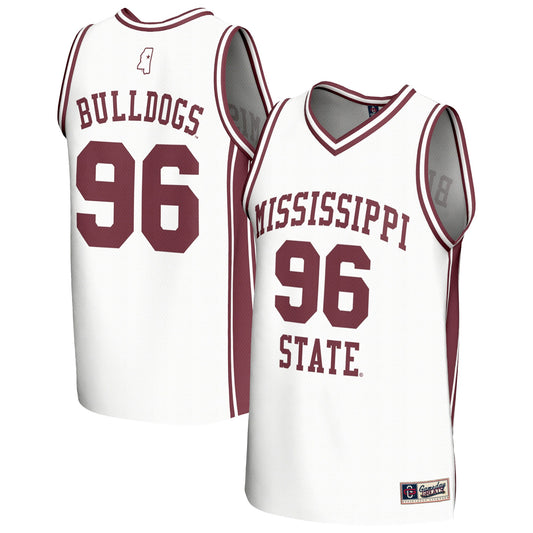 Mississippi State Bulldogs GameDay Greats Unisex Lightweight Collegiate Basketball Fashion Jersey - White | Stitched College Jersey TJS75836