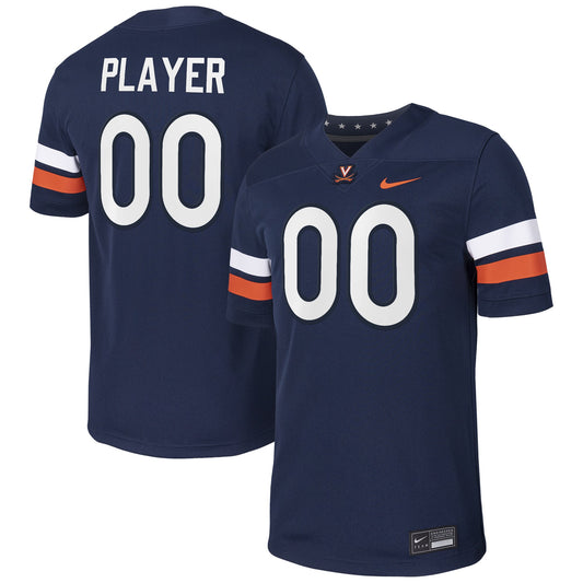 Virginia Cavaliers Pick-A-Player Football Game Jersey - Navy | Stitched College Jersey TJS75961