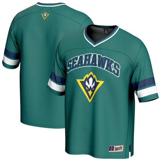 UNC Wilmington Seahawks GameDay Greats Football Jersey - Teal | Stitched College Jersey TJS75630