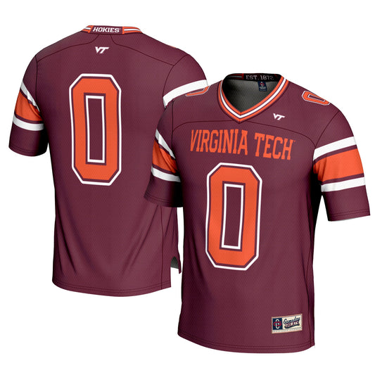#0 Virginia Tech Hokies GameDay Greats Football Jersey - Maroon | Stitched College Jersey TJS75885