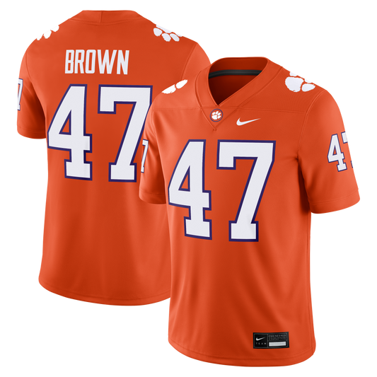 Sammy Brown Clemson Tigers Game Football Jersey - Orange | Stitched College Jersey TJS75738
