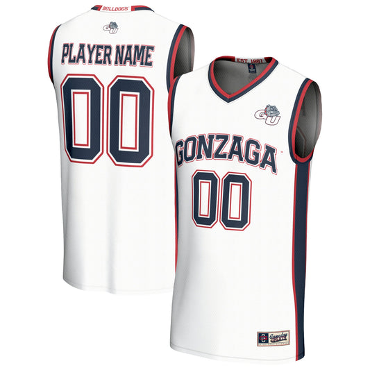 Gonzaga Bulldogs GameDay Greats Unisex Lightweight Collegiate Women's Basketball Pick-A-Player Fashion Jersey - White | Stitched College Jersey TJS75900