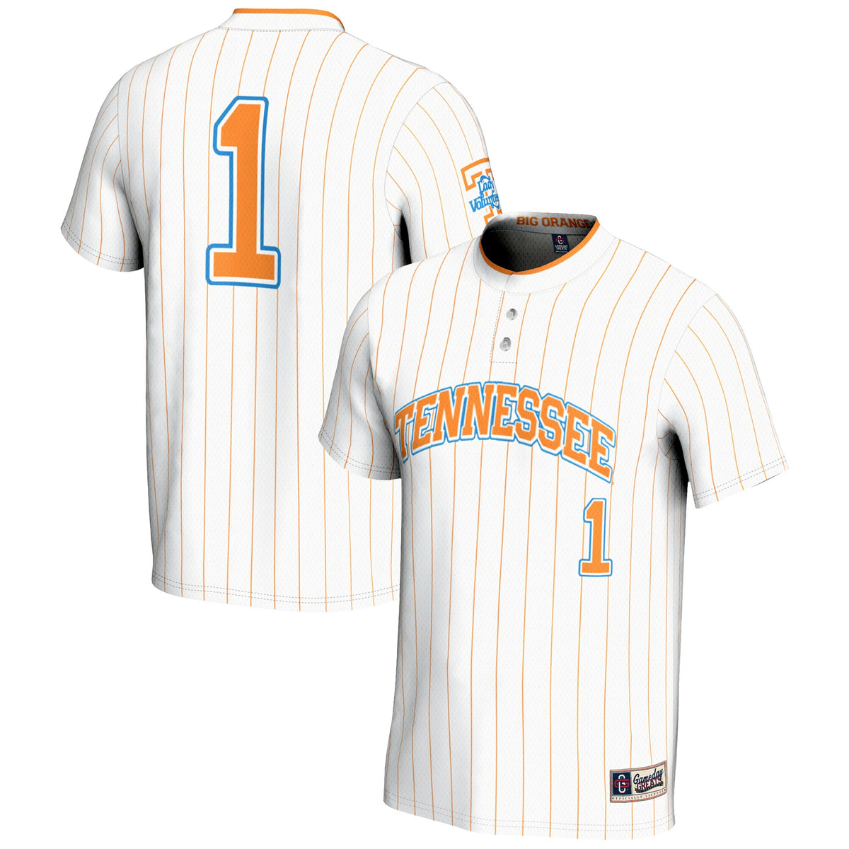 #1 Tennessee Volunteers GameDay Greats Unisex Lightweight Softball Jersey - White | Stitched College Jersey TJS75698