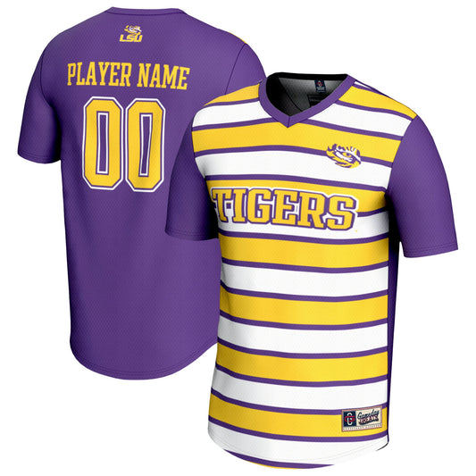 LSU Tigers GameDay Greats Unisex Pick-A-Player Collegiate Women's Soccer Lightweight Fashion Jersey - Purple/Gold | Stitched College Jersey TJS75755