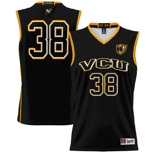 #38 VCU Rams GameDay Greats Unisex Lightweight Basketball Jersey - Black | Stitched College Jersey TJS76054