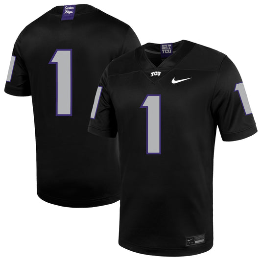 #1 TCU Horned Frogs Untouchable Football Jersey � Black | Stitched College Jersey TJS76114