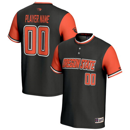 Oregon State Beavers GameDay Greats Unisex Pick-A-Player Lightweight Softball Jersey - Black | Stitched College Jersey TJS76038