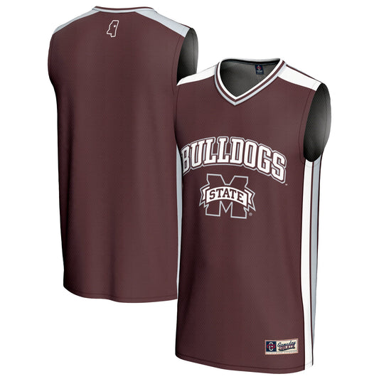 Mississippi State Bulldogs GameDay Greats Unisex Spirit Basketball Jersey - Maroon | Stitched College Jersey TJS76049