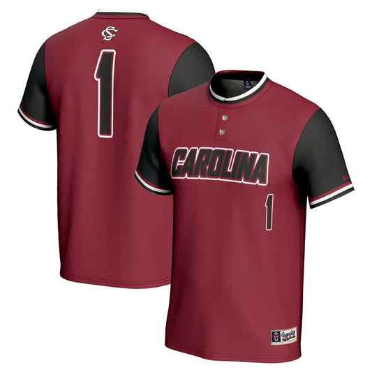 #1 South Carolina Gamecocks GameDay Greats Unisex Lightweight Softball Jersey - Garnet | Stitched College Jersey TJS76316