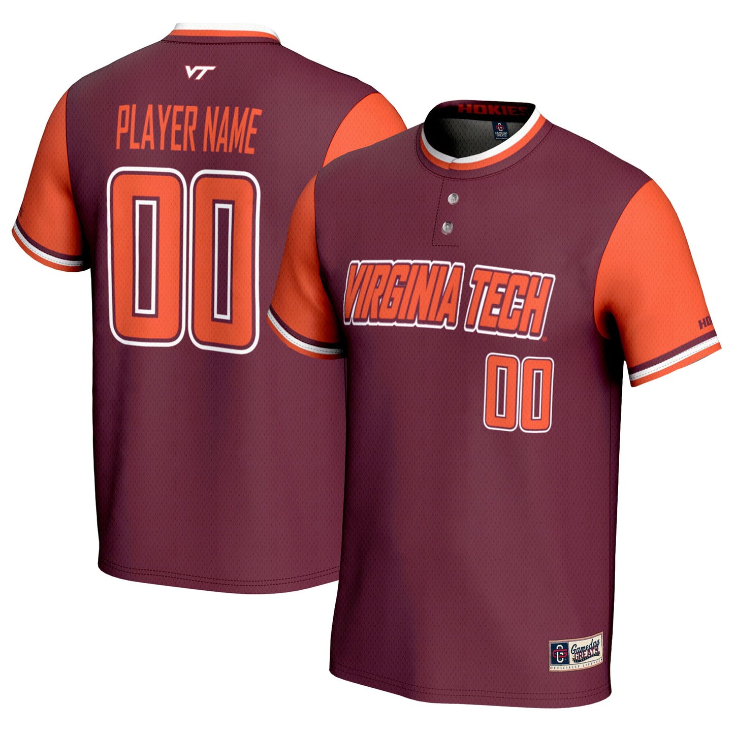 Virginia Tech Hokies GameDay Greats Unisex Pick-A-Player Lightweight Softball Jersey - Maroon | Stitched College Jersey TJS76298