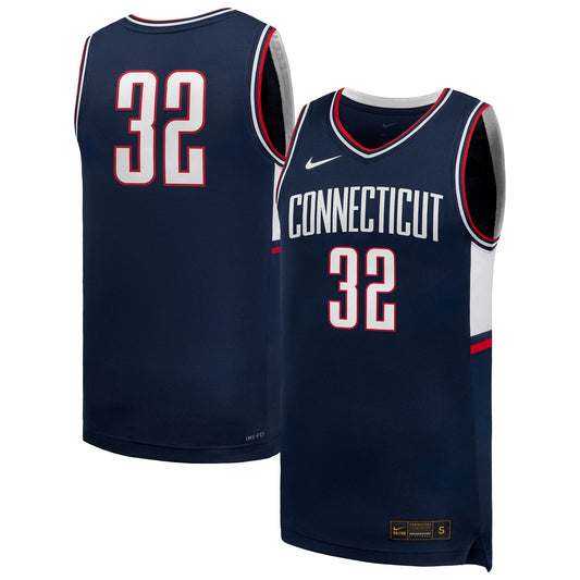 #32 UConn Huskies Retro Replica Jersey - Navy | Stitched College Jersey TJS76229