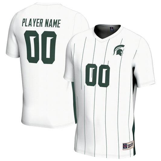 Michigan State Spartans GameDay Greats Unisex Pick-A-Player Men's Soccer Jersey - White | Stitched College Jersey TJS76277