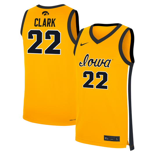 Caitlin Clark Iowa Hawkeyes Alternate Women's Basketball Replica Jersey - Gold | Stitched College Jersey TJS76176