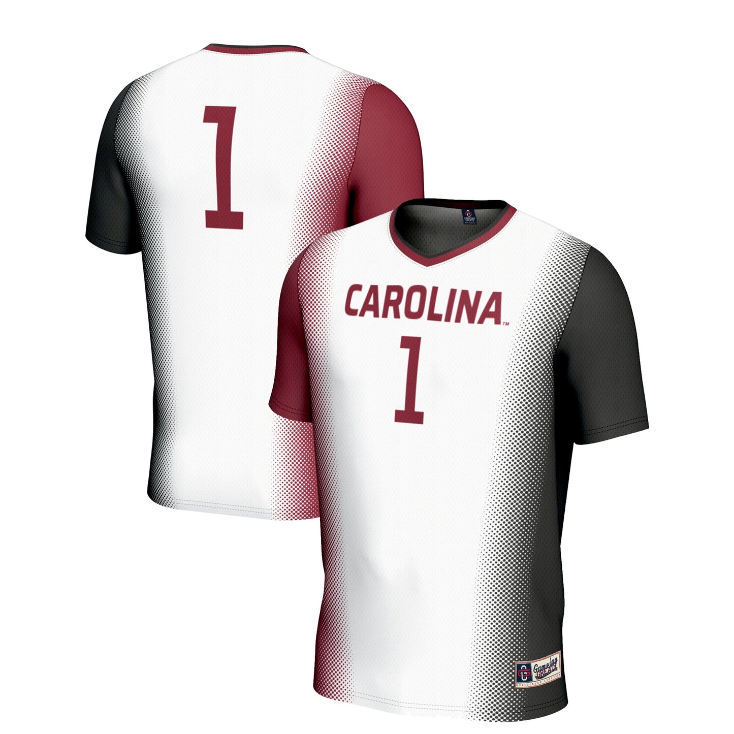 #1 South Carolina Gamecocks GameDay Greats Unisex Lightweight Women's Soccer Jersey - White | Stitched College Jersey TJS76288