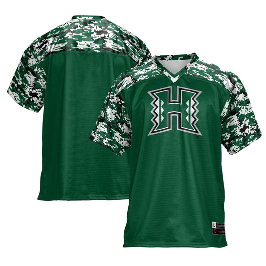 Hawaii Rainbow Warriors GameDay Greats Football Jersey - Green | Stitched College Jersey TJS76225
