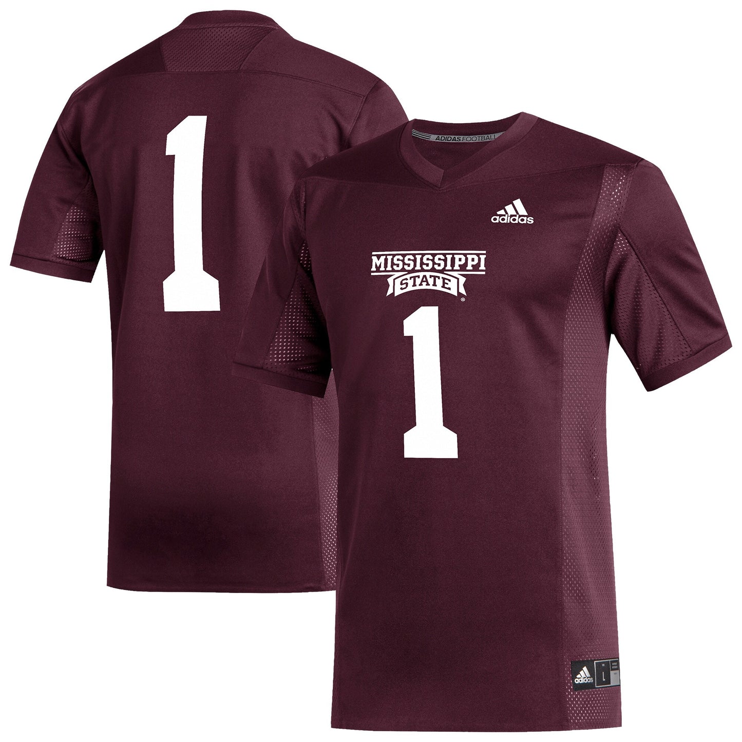 #1 Mississippi State Bulldogs Replica Football Jersey - Maroon | Stitched College Jersey TJS76292