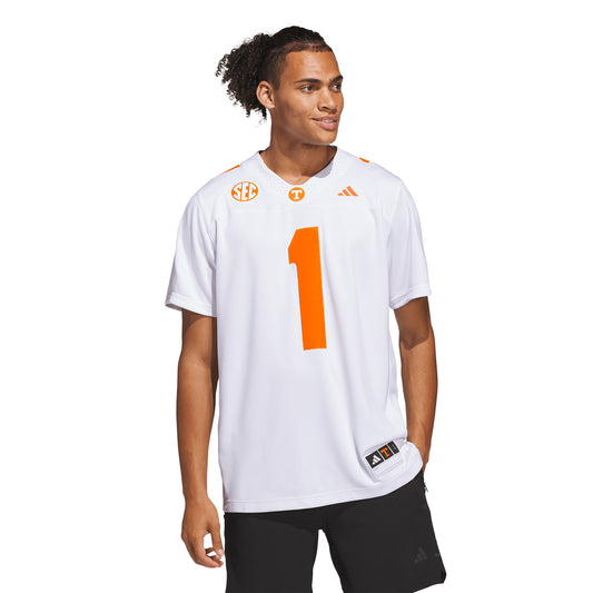 Tennessee Volunteers Away Premier Jersey - White | Stitched College Jersey TJS76228