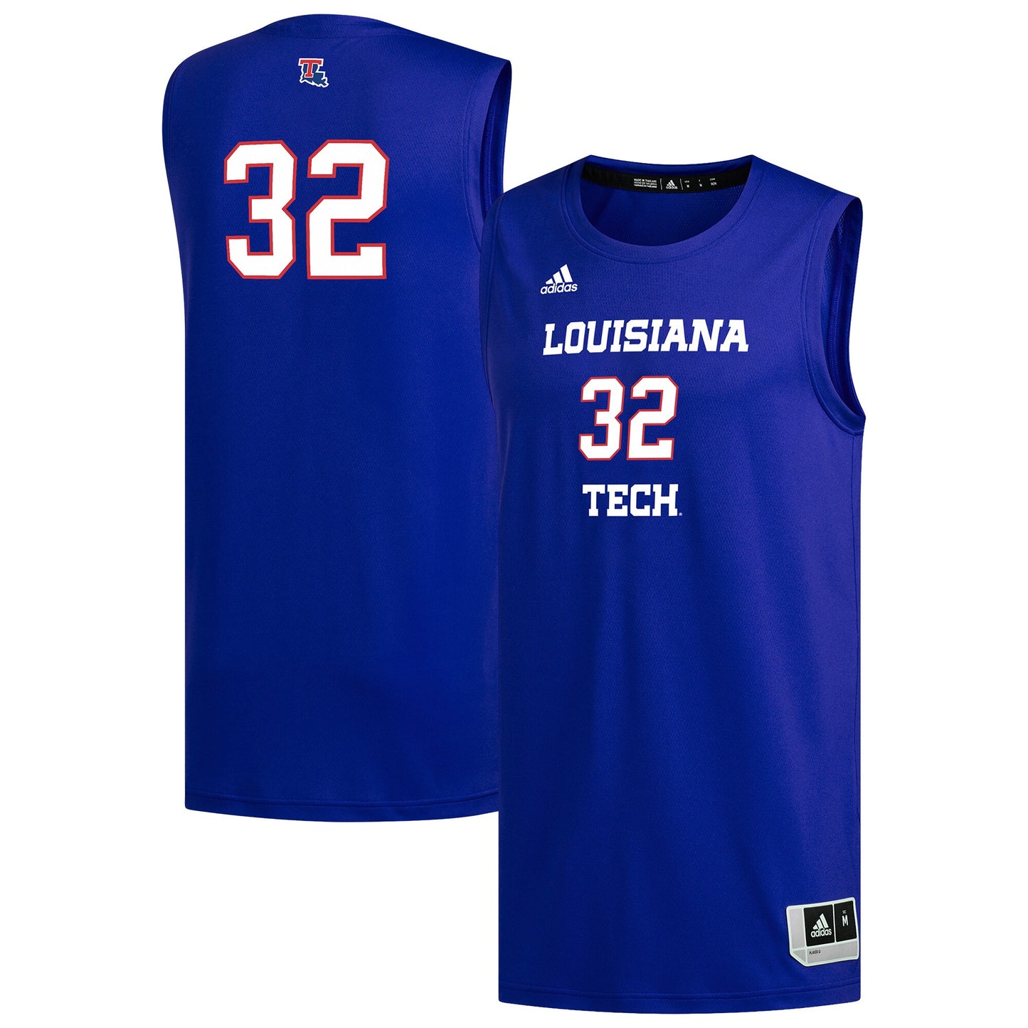 #1 Louisiana Tech Bulldogs Replica Basketball Jersey - Royal | Stitched College Jersey TJS76151