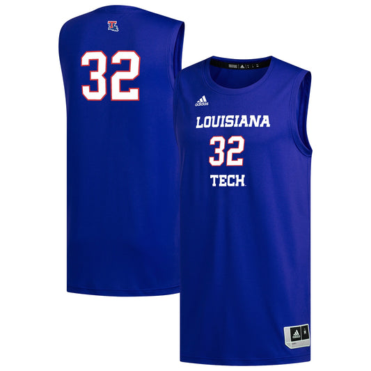 #1 Louisiana Tech Bulldogs Replica Basketball Jersey - Royal | Stitched College Jersey TJS76151
