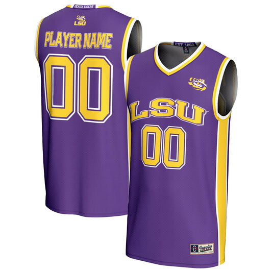 LSU Tigers GameDay Greats Unisex Pick-A-Player Lightweight Collegiate Women's Basketball Fashion Jersey - Purple | Stitched College Jersey TJS76245