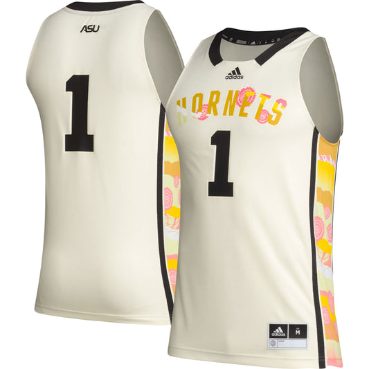 #1 Alabama State Hornets Honoring Black Excellence Basketball Jersey - Khaki | Stitched College Jersey TJS76250