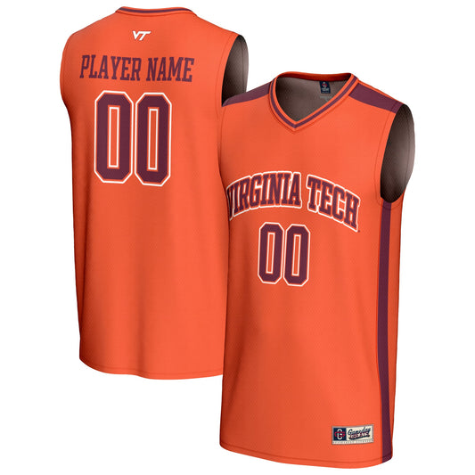 Virginia Tech Hokies GameDay Greats Pick-A-Player Lightweight Basketball Fashion Jersey - Orange | Stitched College Jersey TJS76167
