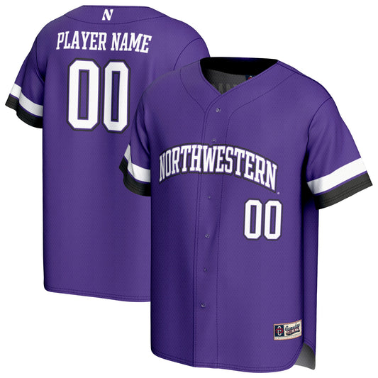 Northwestern Wildcats GameDay Greats Unisex Pick-A-Player Lightweight Collegiate Baseball Fashion Jersey - Purple | Stitched College Jersey TJS76227