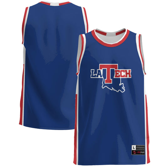 Louisiana Tech Bulldogs GameDay Greats Lightweight Basketball Jersey - Blue | Stitched College Jersey TJS76239