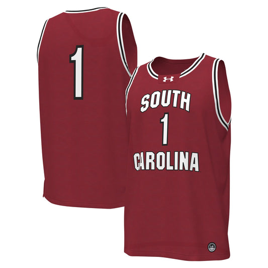 #1 South Carolina Gamecocks Replica Basketball Jersey - Garnet | Stitched College Jersey TJS76181