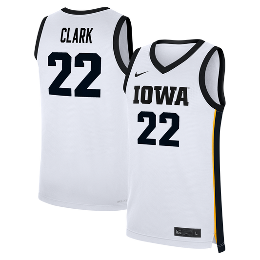 Caitlin Clark Iowa Hawkeyes Home Women's Basketball Replica Jersey - White | Stitched College Jersey TJS76206