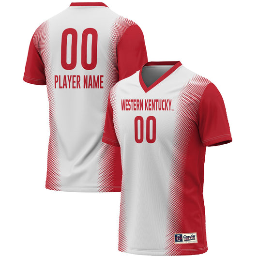 Western Kentucky Hilltoppers GameDay Greats Unisex Pick-A-Player Lightweight Women's Soccer Jersey - White | Stitched College Jersey TJS76199