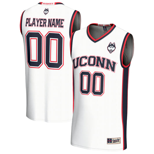 UConn Huskies GameDay Greats Unisex Lightweight Collegiate Women's Basketball Pick-A-Player Fashion Jersey - White | Stitched College Jersey TJS76278