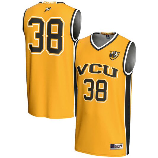 #38 VCU Rams GameDay Greats Unisex Lightweight Basketball Jersey - Gold | Stitched College Jersey TJS76221