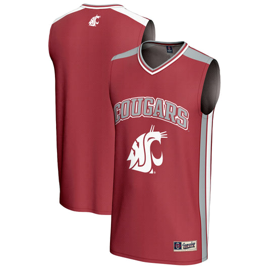 Washington State Cougars GameDay Greats Spirit Basketball Jersey - Crimson | Stitched College Jersey TJS76160