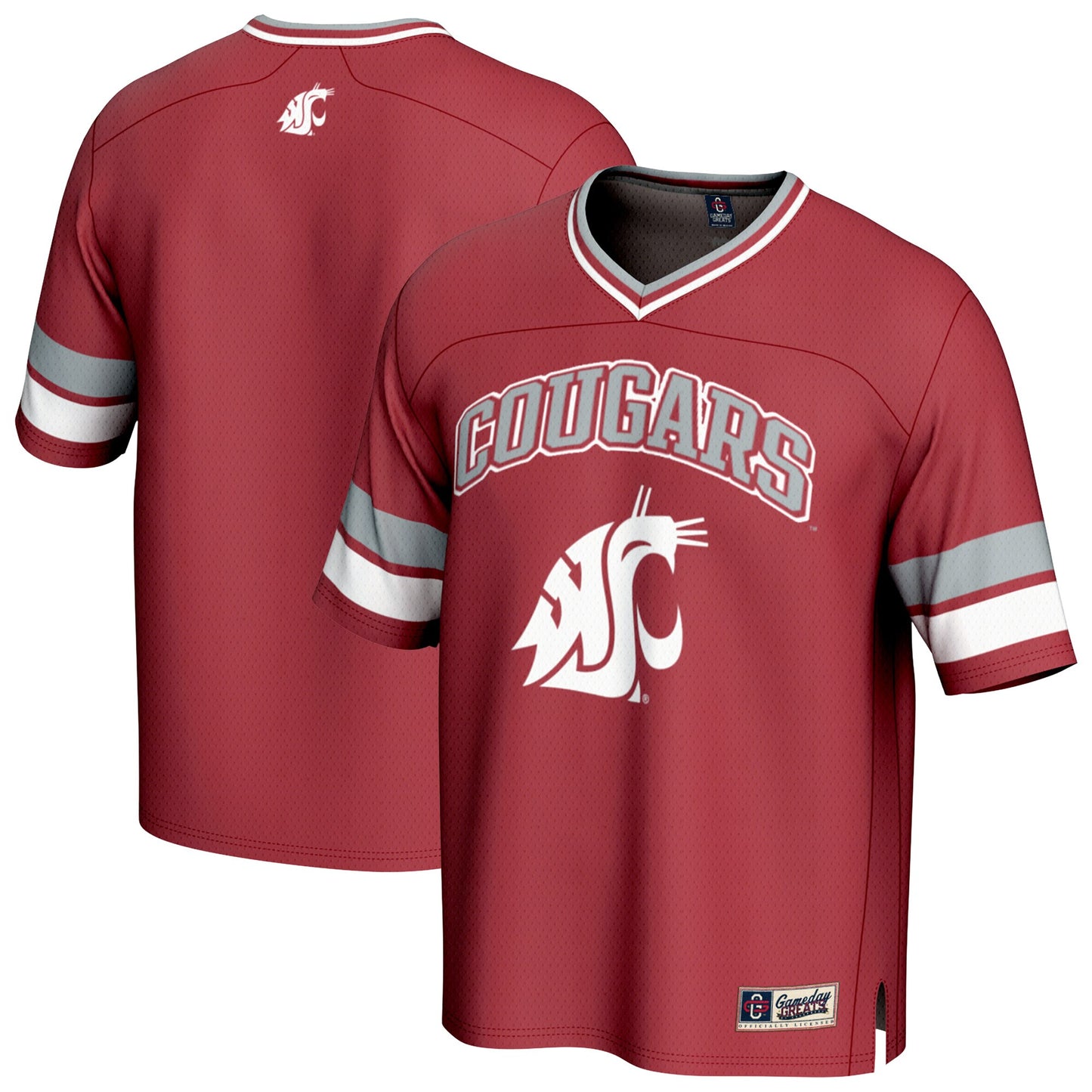 Washington State Cougars GameDay Greats Spirit Football Jersey - Crimson | Stitched College Jersey TJS76182
