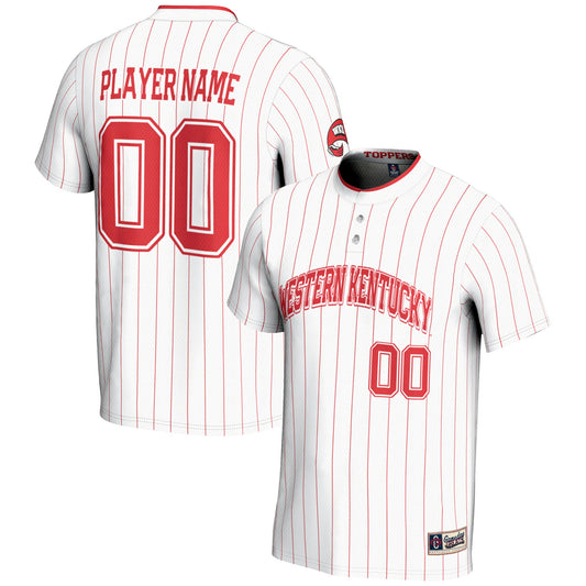 Western Kentucky Hilltoppers GameDay Greats Unisex Pick-A-Player Lightweight Softball Jersey - White | Stitched College Jersey TJS76212