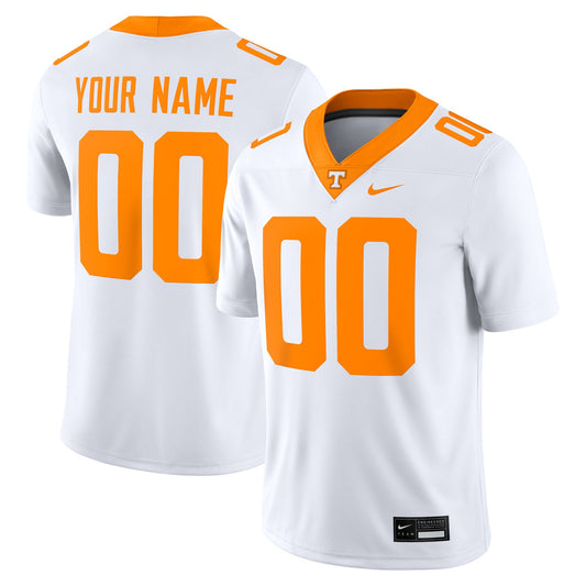 Tennessee Volunteers White Custom Game Jersey - White | Stitched College Jersey TJS76274