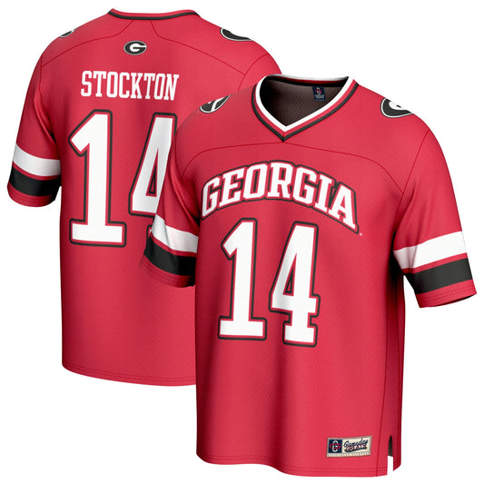 Gunner Stockton Georgia Bulldogs GameDay Greats Unisex Lightweight Football Player Jersey - Red | Stitched College Jersey TJS76135