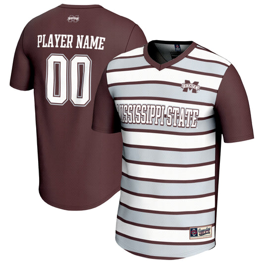 Mississippi State Bulldogs GameDay Greats Unisex Pick-A-Player Collegiate Women's Soccer Lightweight Fashion Jersey - Maroon/White | Stitched College Jersey TJS76547