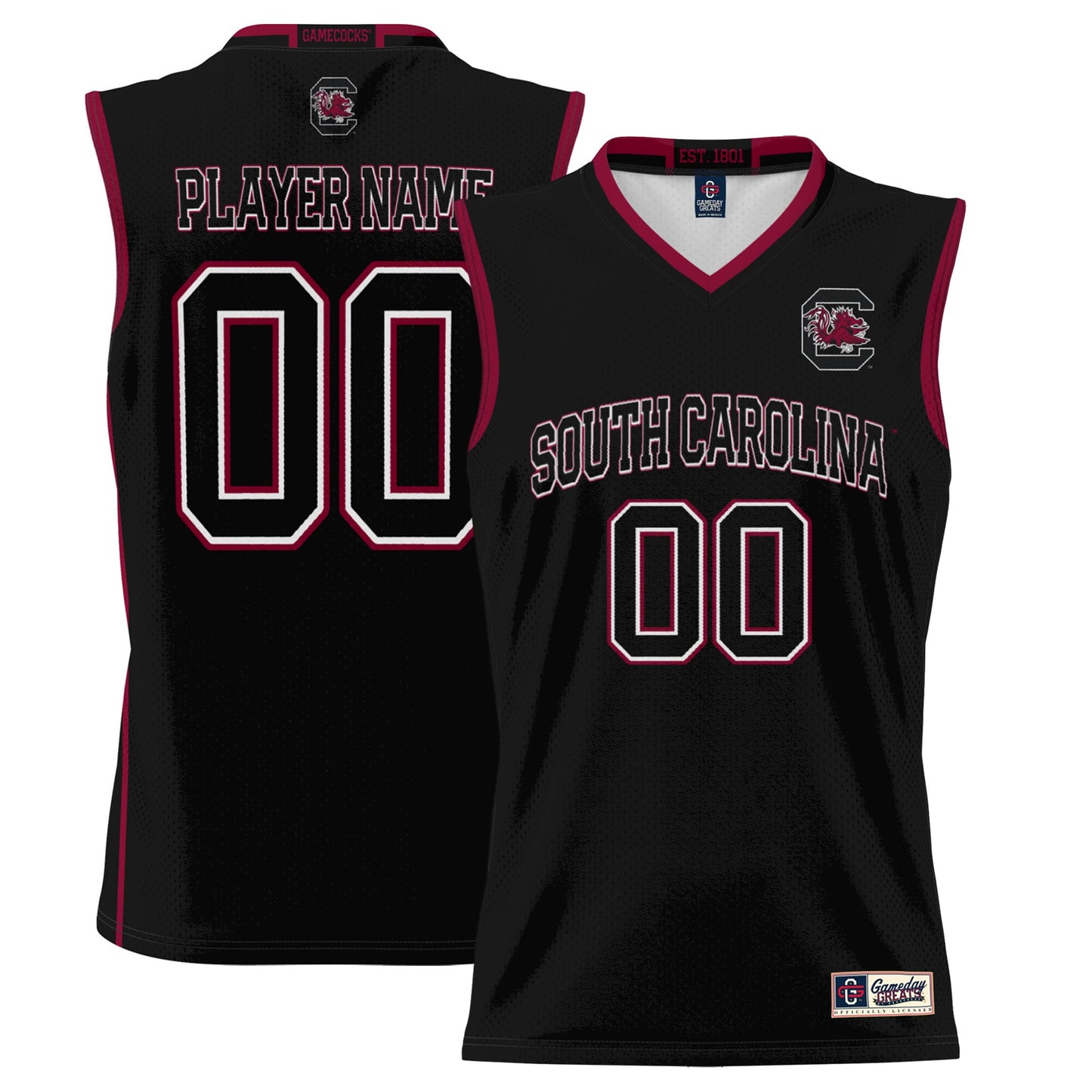 South Carolina Gamecocks GameDay Greats Unisex Lightweight Pick-A-Player Women's Basketball Jersey - Black | Stitched College Jersey TJS76564