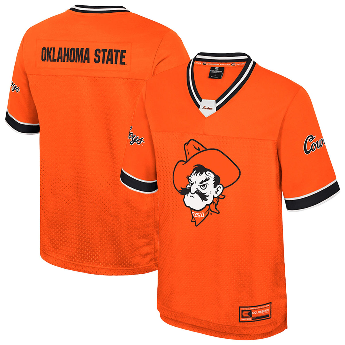 Oklahoma State Cowboys Colosseum Nothing But The Hits Football Jersey - Orange | Stitched College Jersey TJS76481