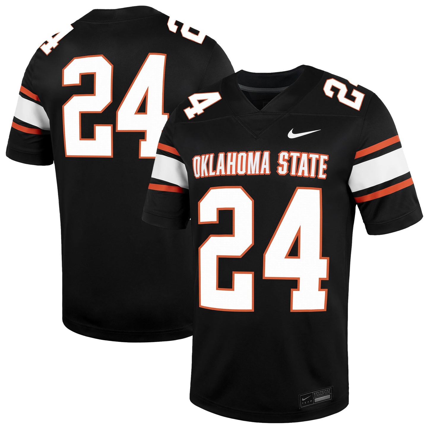 #24 Oklahoma State Cowboys Untouchable Football Jersey � Black | Stitched College Jersey TJS76337