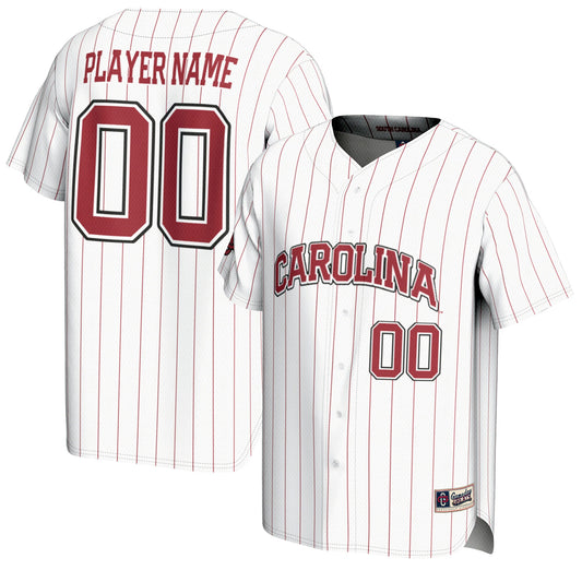 South Carolina Gamecocks GameDay Greats Unisex Pick-A-Player Baseball Lightweight Jersey - White | Stitched College Jersey TJS76342
