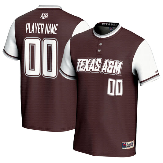 Texas A&M Aggies GameDay Greats Unisex Pick-A-Player Lightweight Softball Jersey - Maroon | Stitched College Jersey TJS76456